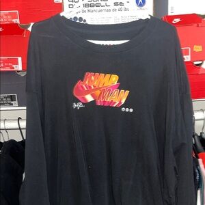 Jordan Jumpman Black Long Sleeve Tee with Gradient Logo